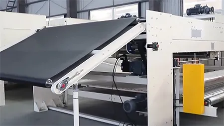 Medium speed cross lapper