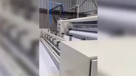 Synthetic leather substrate production line