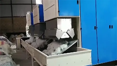 Spray bonded wadding production line