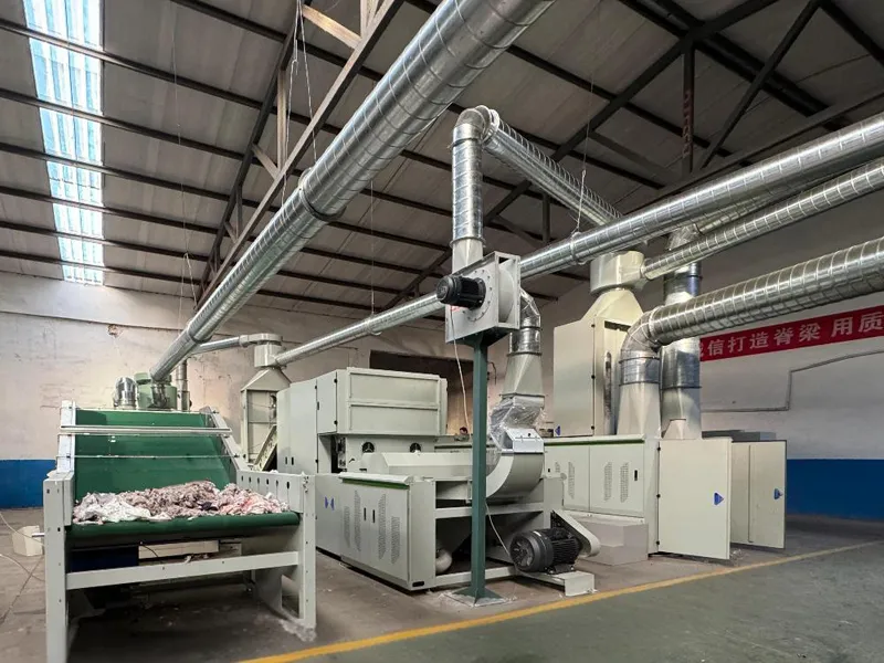 Textile Waste Recycling Line for an Insulation Felts Company in Chile
