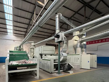 Textile Waste Recycling Line for an Insulation Felts Company in Chile